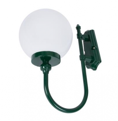 LISBON WALL BRACKET 300MM OPAL E27 GREEN